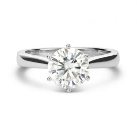 $847.99 - 14k Gold 1 7/8ct DEW Round Forever Brilliant Moissanite Solitaire Ring (Was $1699)